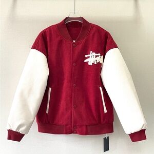 Stussy Bold Red and White Performance Jacket